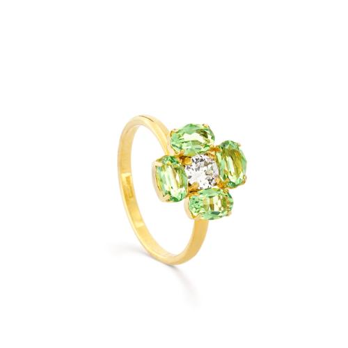 Pulsera cristales oro Cristian Lay