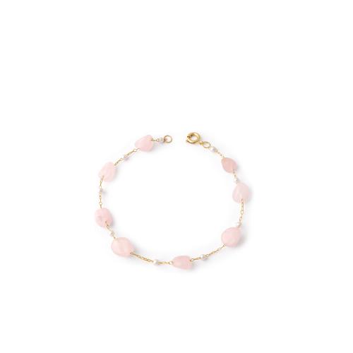 Pulsera Cuarzo Rosa Natural - Cristian Lay